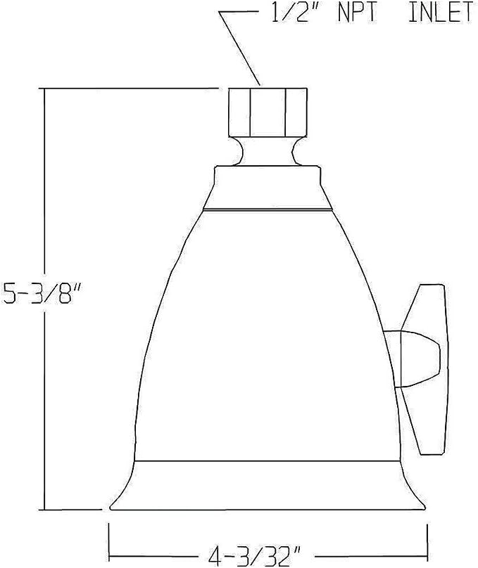 Speakman, Polished Chrome S-2005-HB-E2 Hotel Anystream 2.0 GPM Adjustable Shower Head