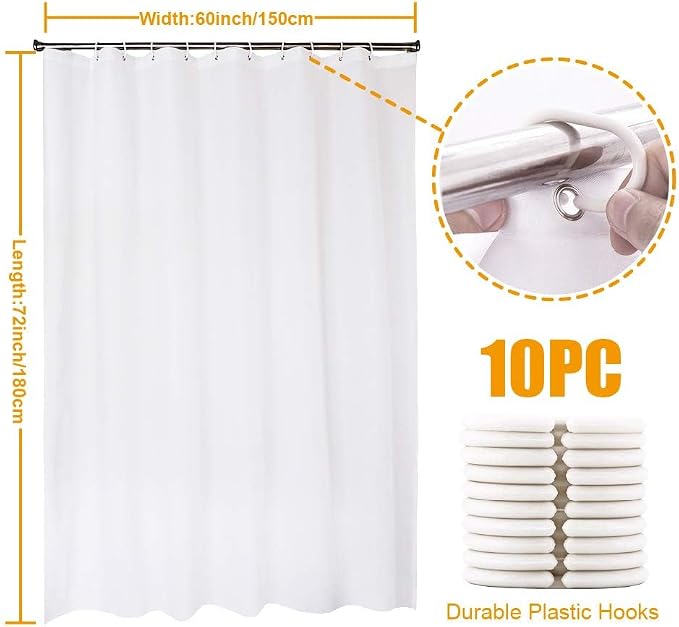 Baccessor Tropical Green Plant Shower Curtain Waterproof Washable Fabric Summer Bathroom Decor Botanical Banana Monstera Leaf Palm Tree Shower Curtain with Hooks 60 W x 72 L Inch