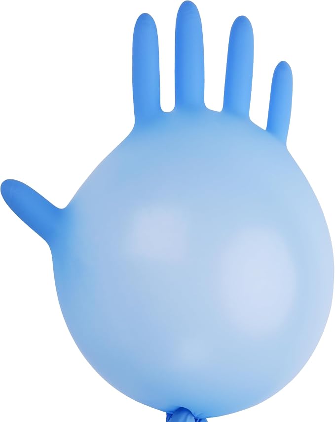 Nitrile Exam Gloves, Blue, 6-mil, Heavy Duty Nitrile Gloves, Mechanic Disposable Gloves, Latex Free, Powder Free