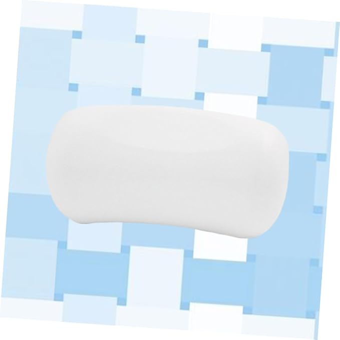 Minkissy Waterproof PU Bathtub Pillow with 7 Strong Suction Cups Ergonomic Bath Neck & Head Support Cushion for Hot Tub, Spa & Home Use Fits All Bathtub Sizes