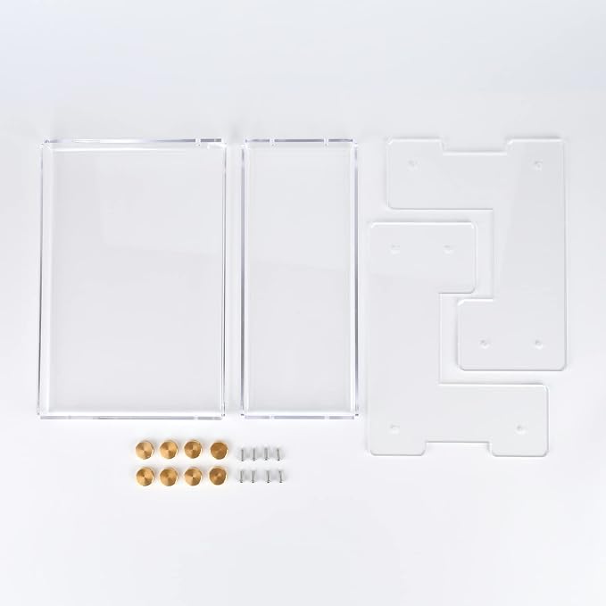 FFK Bathroom Organizer Countertop 2-Tier Storage:Bathroom Counter Organizer Acrylic Standing Holder Cosmetic Storage Perfume Shelf for Bathroom Bedroom Dressing Table1