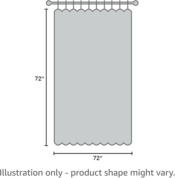 MitoVilla Clear Shower Curtain Liner, Simple Plastic Shower Curtains Liner for Modern Neutral Hotel Bathroom Decor, PEVA Heavy Duty Waterproof Bathroom Shower Liner, 72" W x 72" H