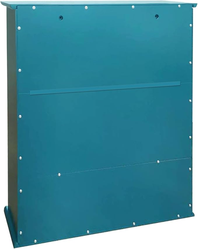 TaoHFE Turquoise Bathroom Cabinet,Bathroom Wall Cabinet with 2 Door | Adjustable Shelves,Over The Toilet Storage Cabinet,blue Bathrooms Cabinet Wall Mounted,Medicine Cabinets for Laundry