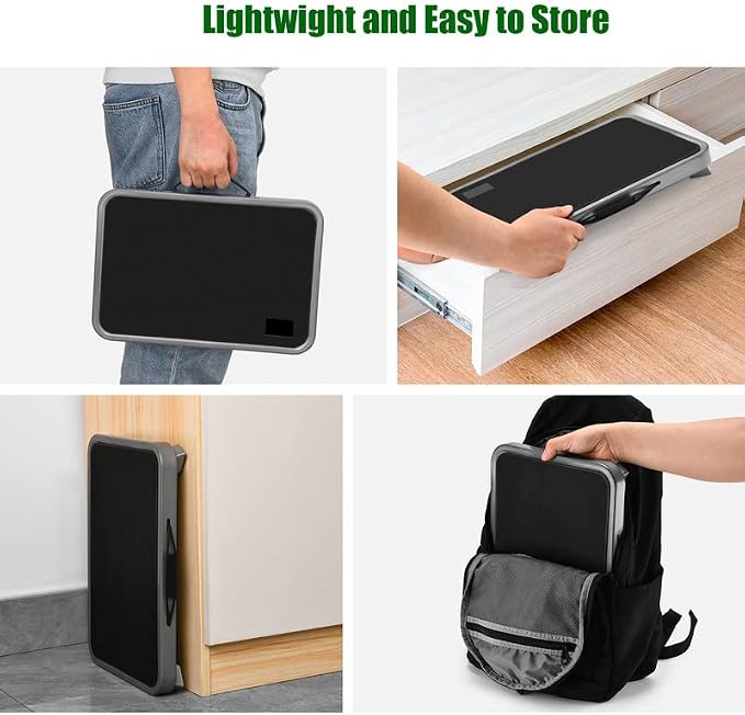 Jocauto Folding Step Stool for Adults, Height-Adjustable Small Step Stool | Step Ladder with Non-Slip Platform for Adults or Kids in Kitchen, Home, Rv,330 Lbs Capacity, Gery