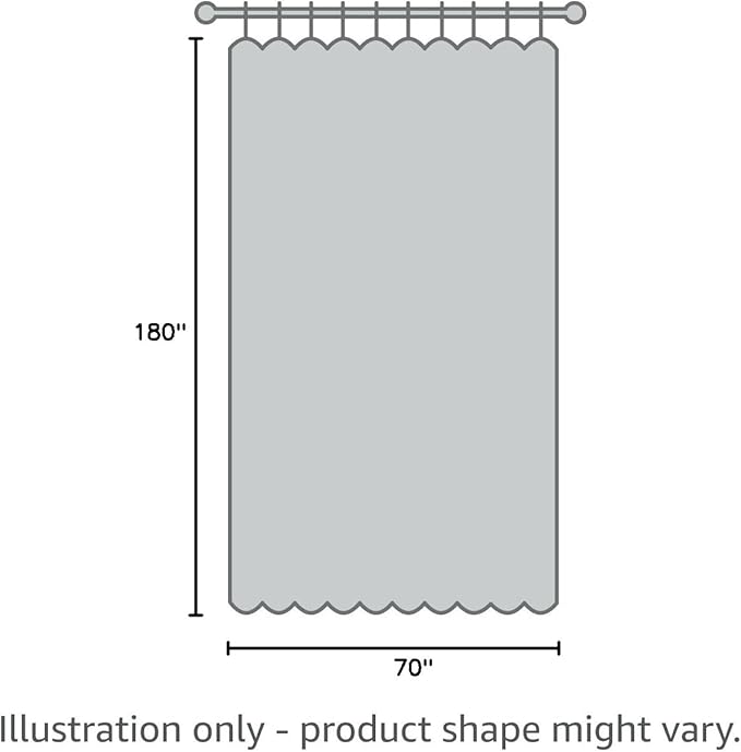 Barossa Design Waffle Weave Extra Wide Shower Curtain White,180x70 | With PEVA Liner, 36 Metal Hooks, Heavy Weight Fabric, Cotton Blend, Hotel Luxury Spa, Machine Washable