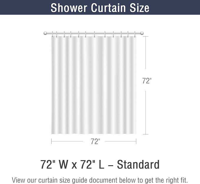 Fog Blue Shower Curtain for Bathroom, Farmhouse Bath Curtain 72x72 | Fog Blue Shower Curtain for Bathroom, 3D Leaf Embossed Textured Fabric Shower Curtain, Modern Farmhouse Bathroom Decor,