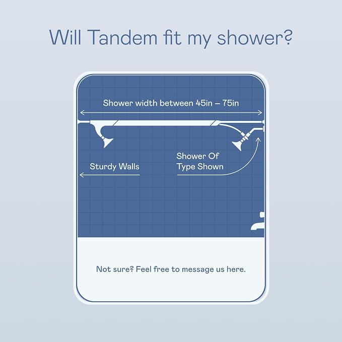 BOONA Tandem Shower as seen on Shark Tank | Dual Shower Head for Couples | Midnight Black, Two Showerheads