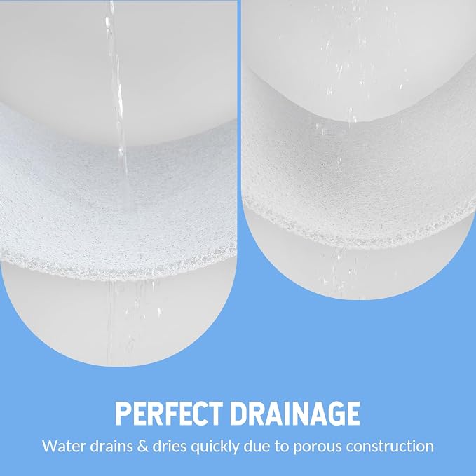 Hargiis Non-Slip Bathtub Mat, Anti Slip Shower Mat, Fast Drying Bathtub Mats, Foot Scrubber Mat, Anti Slip Mat for Tub, Floor, Bathroom, Kitchen, Home, Hotel (White 32"×17")