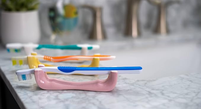 Simplistic and Unique HoldMeDry Toothbrush Holder (White)