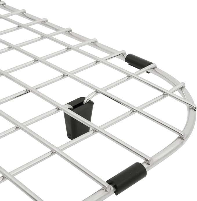 Kitchen Sink Grid and Sink Protectors, Stainless Steel Sink Grids for Bottom of Kitchen Sinks, 13 7/16'' x 16 9/16'',10 15/16'' X 14 3/8'' with Rear Drain