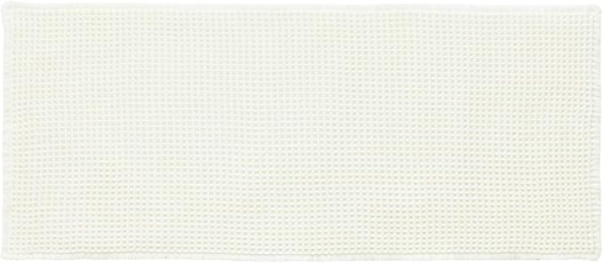 Triohero Waffle Bath Mat, Boho Bathroom Rugs Non Slip Washable, Ultra Soft Super Absorbent Quick Dry Farmhouse Bathroom Decor, 24" x 48", Cream White | Super Absorbent Quick Dry Bath Rug, Non-Slip Backing, Soft Waffle Washable Farmhouse Bathroom Mats, ...