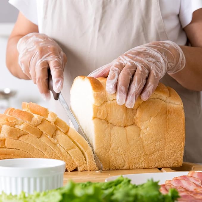 ForPro Disposable Vinyl Gloves, Industrial Grade, Powder & Latex Free, Non-Sterile, Food Safe, 2.75 Mil Palm, 3.9 Mil Fingers