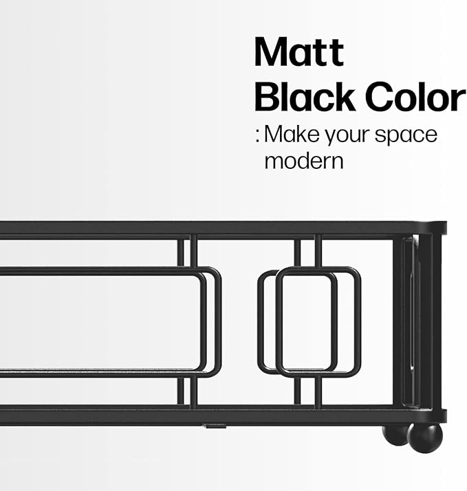 Guest Towel Holder Tray for Bathroom Countertop, Black Metal | Guest Bathroom, Powder Room & Vanity Use