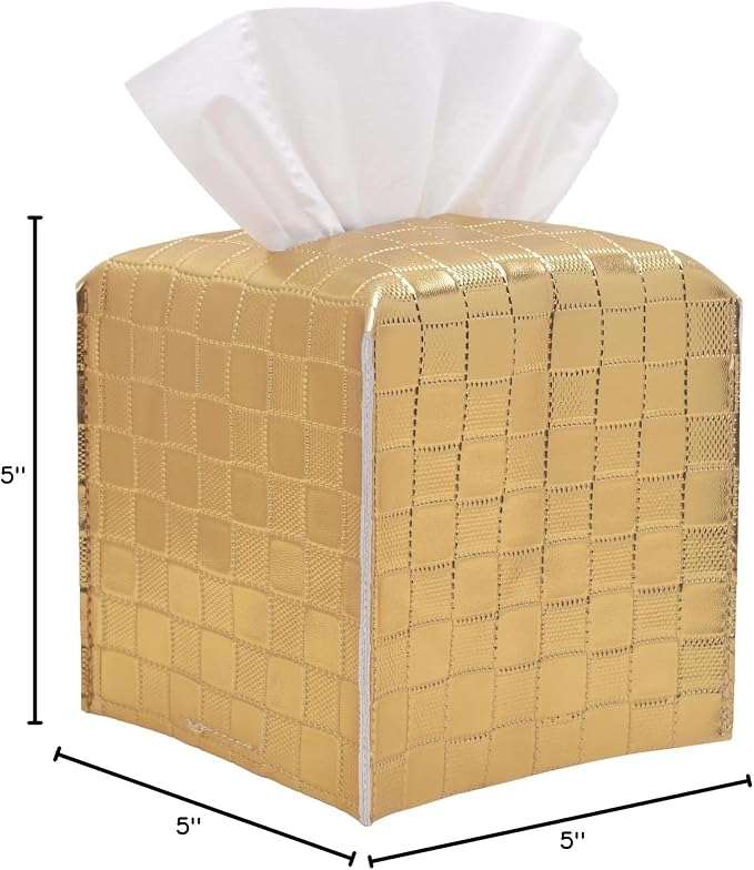 Tissue Box Cover, Tissue Box Holder, Tissue Holders Organizer | Square, Decorative, 5"X5"X5"