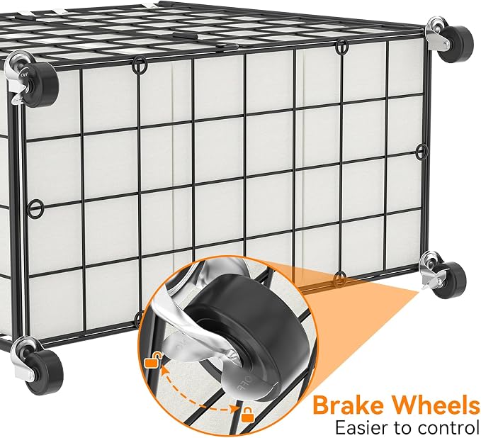 WOWLIVE Laundry Basket 3 Section with Wheels, Metal Rolling Laundry Hamper | Wire Frame Dirty Laundry Organizer with Removable Bags, 150L Clothes Hamper for Dorm Room Storage, College, Black and White