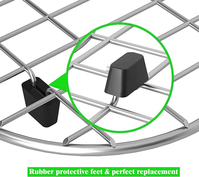 26"x14" Sink Protectors for Kitchen Sink with Rear Drain Hole | Rust Resistant Stainless Steel Kitchen Sink Grid and Sink Protectors, Sink Rack for Bottom of Sink with Sink Strainers