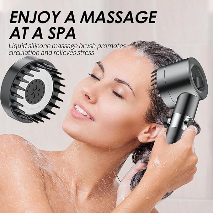 Drivse Showerhead, Drivse Filtered Shower Head With Handheld, High Pressure Handheld Hydrojet Nozzle Kit with Water Filter, Fits for Men, Women, Children and Pets. (Showerhead)