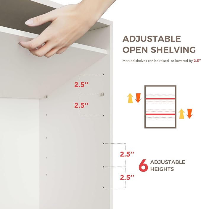Furnaza 48" W Wall Cabinets for Laundry Room with Adjustable Shelf | White Upper Kitchen Wall Mounted Cabinets With Two Shaker Doors for Bathroom,Garage,12"D x 22"H,Floating Hanging Storage