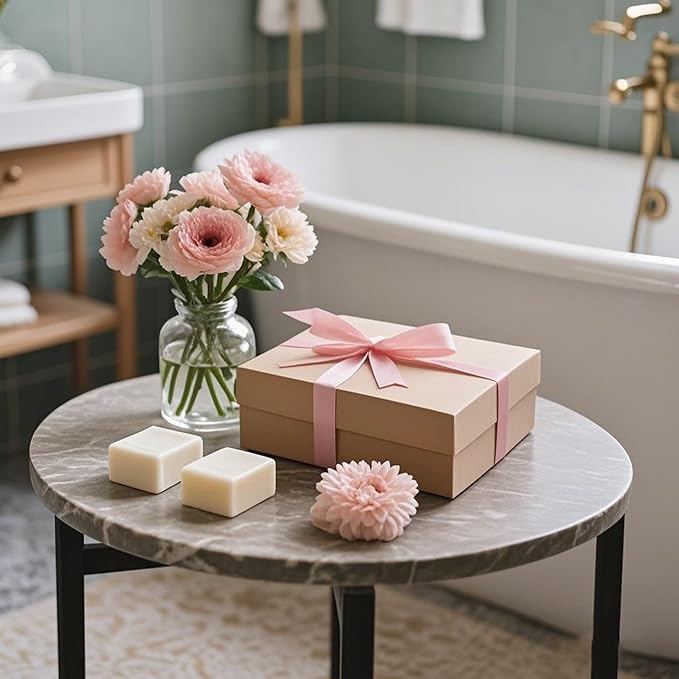 Bamboo Bathtub Tray Caddy, Foldable Bath Tray for Tub | Expandable Bath Table Trays, Bathtub & Bathroom Accessories for New Home/Mothers Day/Birthday Gifts for Couples, White