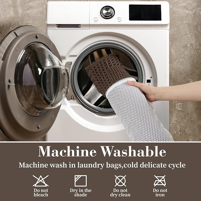 RESARE Waffle Bath Mat for Bathroom Non Slip Bathroom Rugs 17x24 Dark Brown | Absorbent Boho Bathroom Floor Mats Machine Washable Quick Dry, Soft Solid Bath Rugs with Tassels, Ideal Farmhouse Home Decor