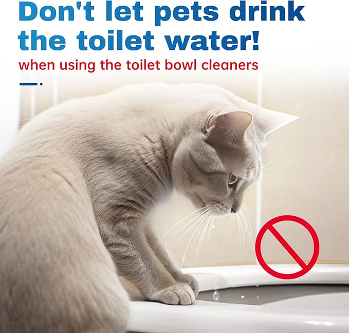 Vacplus Toilet Bowl Cleaners - 20 Pack Long-Lasting Toilet Cleaner Tablets, Prevent Stains & Deodorize, Blue | Bathroom Tank, Prevent Stains, Deodorizing, Easy Use, Blue