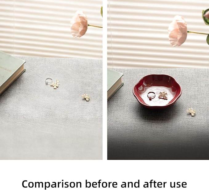 Ceramic Jewelry Tray, Ring Holder Floral Trinket Bowl for Women | Small catchall keeps rings, earrings, keys, and keepsakes visible on vanities or dressers, adding a giftable decor accent