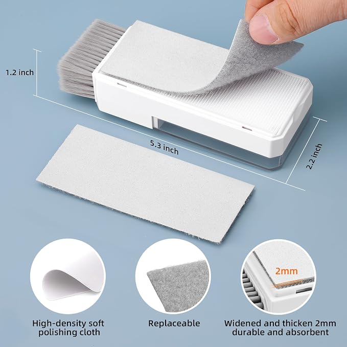 Ordilend Keyboard Cleaner & Laptop Cleaning Kit, All-in-1 for Computer PC | Electronics Deep Cleaning Reusable Brush Tool, Screen-Safe Spray, for iPhone iPad Macbook Airpod Camera, Gaming Accessories