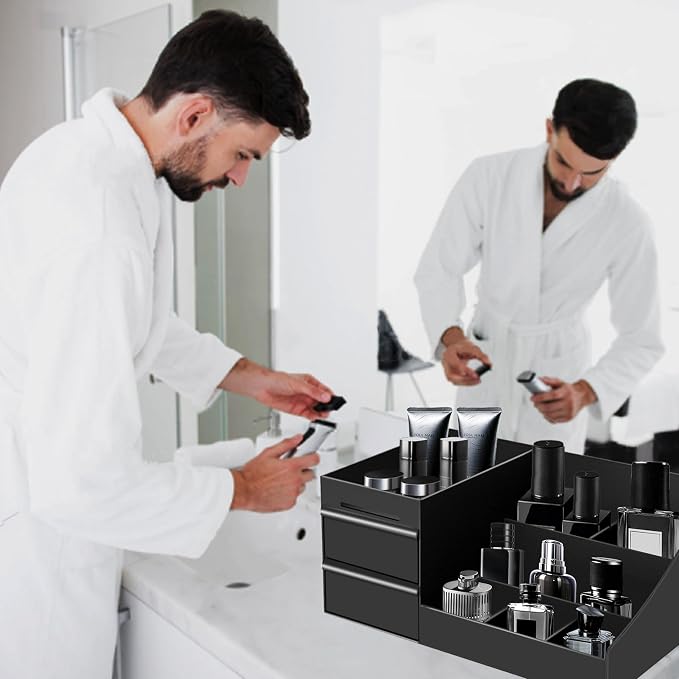 Mens Organizer,Cologne Organizer for Men,Perfumes Organizers | Cologne Stand,Perfume Stand,Organizador de Perfume,Bathroom Countertop Storage Shelf for Bathroom Counter,Easter Gift for Men
