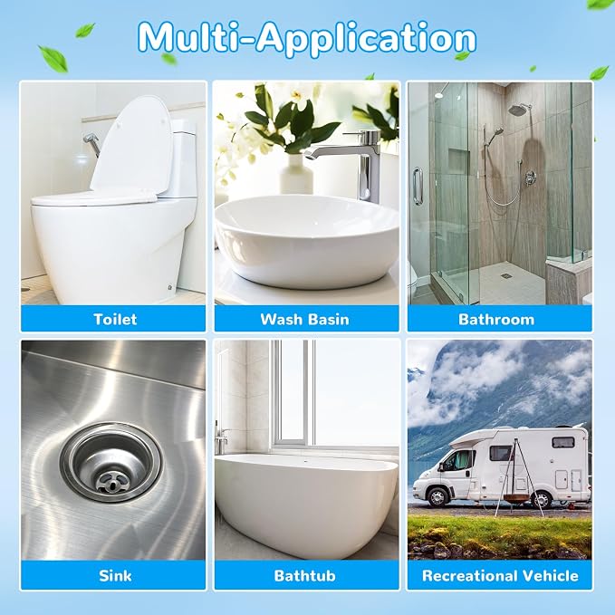 36 Count Flushable Toilet Bowl Cleaner Refills, Toilet Cleaner Refill Pads | Flushable, Disposable, Toilet Fresh, Bathroom Toilet Brush Refills, Accessories Supplies Starter Kit, Ocean Scent, No Handle