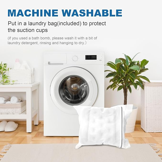 Luxury Full Body Bath Pillow for Bathtub, Bath Pillows for Tub with Mesh Laundry Bag, Cushion for Bathtub Headrest Neck Back Support - 5D Air Mesh & Quick Drying | White 51" x 16"