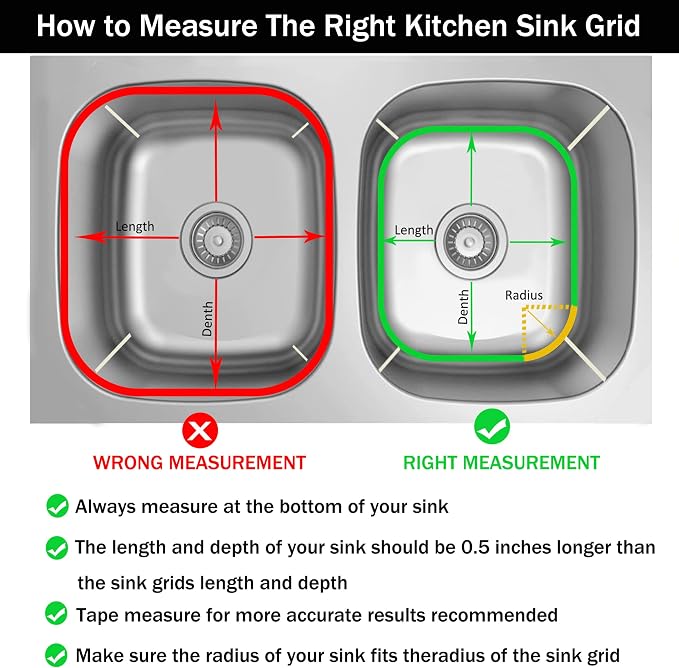 4Pack Sink Protector Grid 13.7"x11.6"X1", Stainless Steel Sink Protectors for Kitchen Sink with Center Drain Hole, Rust-Resistant Metal Sink Protector with 2Pack Sink Strainers (Center Drain/Set 2)