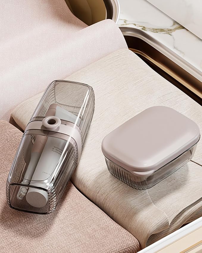 PEISAINOX Travel Soap Case, Leakproof Soap Container with Lid, Portable Bar Soap Holder for Traveling, Soap Dishe for Bathroom, Shower, Gym, School, Camping, Vacation, Outdoor,Travel Essentials