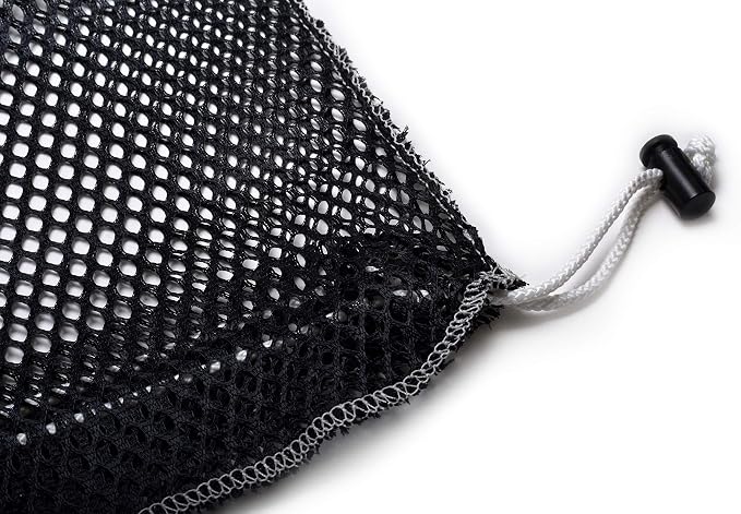 Mesh Equipment Bag - 32” x 36” and 24” x 36” - Adjustable, sliding drawstring cord closure. Perfect mesh bag for parent or coach, making it easy to transport and keeping your sporting gear organized.