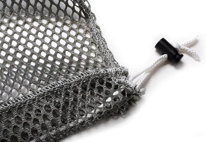 Mesh Equipment Bag - 32” x 36” and 24” x 36” - Adjustable, sliding drawstring cord closure. Perfect mesh bag for parent or coach, making it easy to transport and keeping your sporting gear organized.