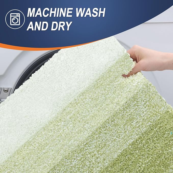 OLANLY Bathroom Rugs Mat 30x20, Extra Soft Absorbent Microfiber Bath Rugs | Mustard Yellow, Non-Slip Quick-Drying Rubber Backing, Washable Bath Mat for Floor, Tub and Shower, Home Decor Accessories