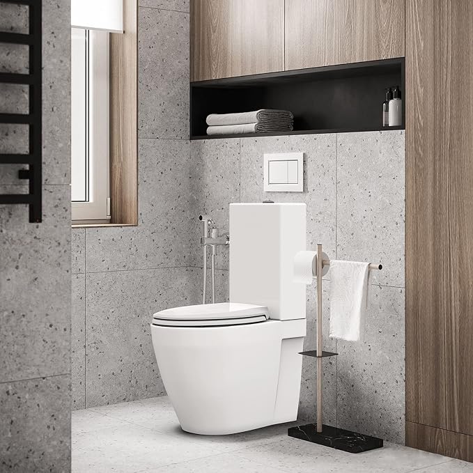 Elongated Toilet Seat Soft-Closing | Universal Fit for Standard Toilets | Thickened Durable PP Plastic with Quick Installation Hinge | Easy-Clean Surface