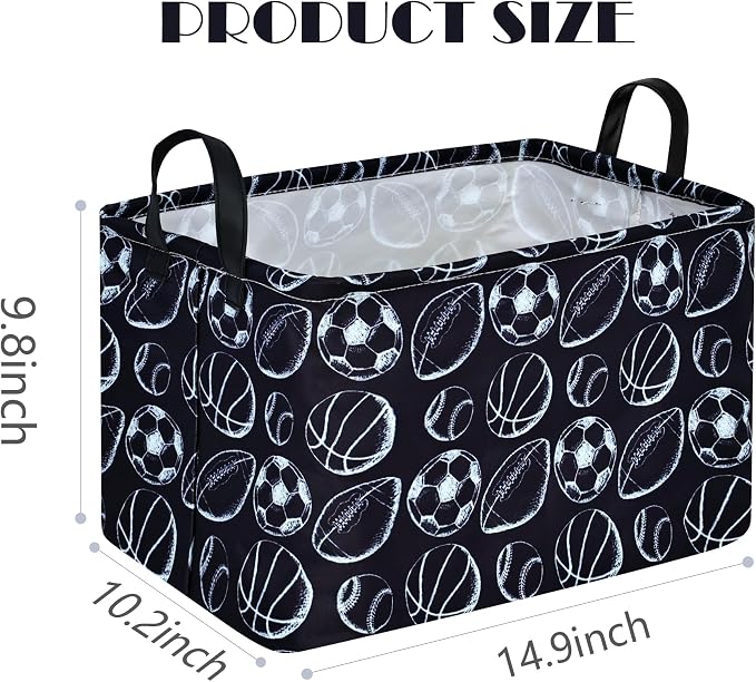 MAIZMZ Kids Hamper Storage Bins Organizer Toy Box Laundry Basket Large Canvas Collapsible Chest for Home/Dorm/Kitchen/Pet/Office/Closet/Shelf/Gift Baskets
