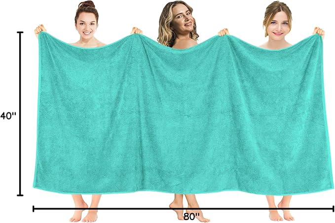 American Soft Linen 100% Cotton Luxury Turkish Towels, 40x80 XL Bath Sheet | Soft Absorbent Quick Dry OEKO Tex Standard 100 Certificated Durable Machine Washable Premium Hotel Quality
