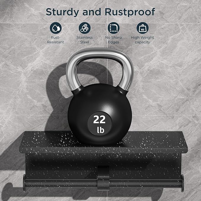 FORIOUS Toilet Paper Holder with Shelf, Commercial Toilet Paper Dispensers | Matte Black 2 Pack | Wall Mount Bathroom Tissue Holder | SUS304 Stainless Steel Rustproof | Double Tissue Roll Holder