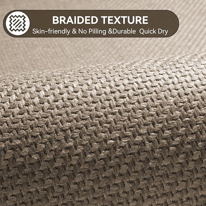 Non Slip Bath Mat, Thin Bathroom Rugs Fit Under Door, Brown 16x24 | Quick Dry Absorbent, Rubber Backing Washable Bathmat, Shower Mat for Bathroom Floor, Tub and Outside Shower, Home Decor