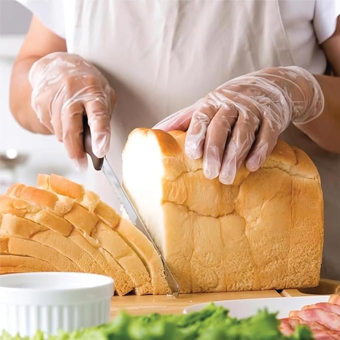 ForPro Disposable Vinyl Gloves, Industrial Grade, Powder & Latex Free, Non-Sterile, Food Safe, 2.75 Mil Palm, 3.9 Mil Fingers