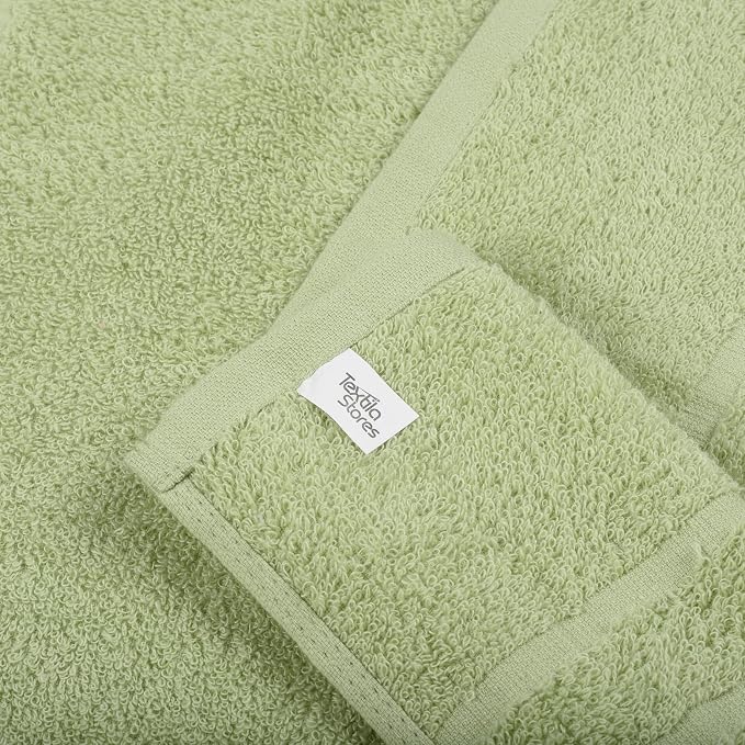 Basic Hand Towels 16x26 Inches – Pack of 12 – Sage Green Color – Soft and Absorbent Multipurpose Cotton Towels for Bathroom, Spa, Gym, Salon, Hotel, and Everyday Use