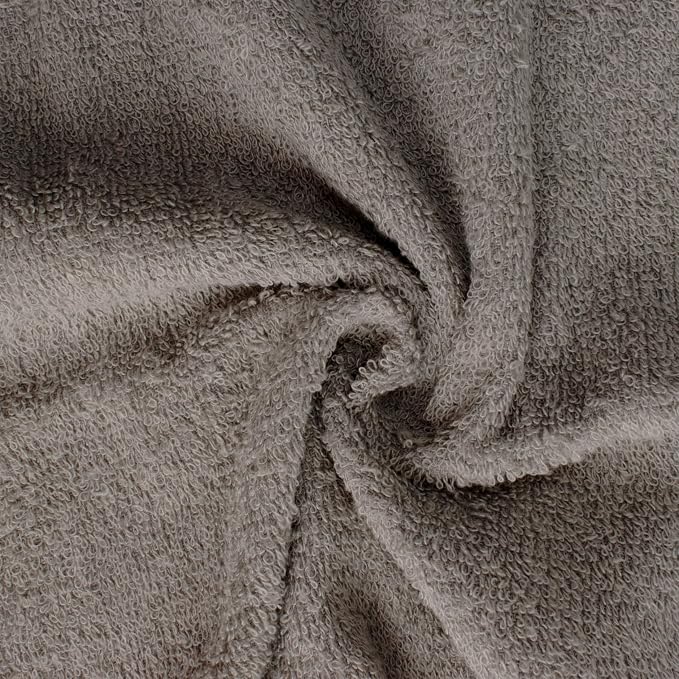 Basic Hand Towels 16x26 Inches – Bulk Pack of 24 – Grey Color – Soft and Absorbent Multipurpose Cotton Towels for Bathroom, Spa, Gym, Salon, Hotel, and Everyday Use