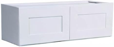 Design House Brookings Kitchen Bridge Wall Cabinet, 30", White | Wall Mount, Contemporary/Modern, Wood, Kitchen, 561662