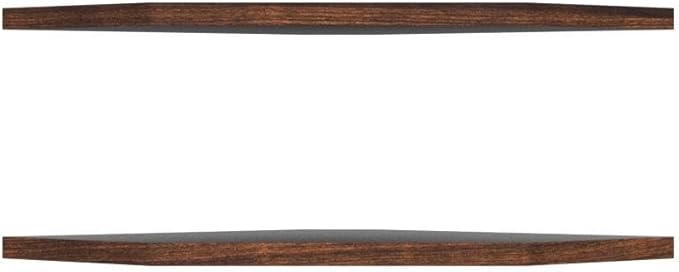 Corner Shelf Wall Mount, Set of 2 Floating Corner Shelf Organizer for TV Accessories, Speaker, Cable Box, Game Console, Storage for Bathroom Kitchen Living Room Bedroom, Rustic Brown