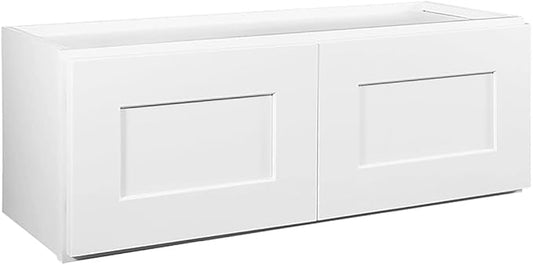 Design House Brookings Kitchen Bridge Wall Cabinet, 33", White | Wall Mount, Contemporary/Modern, Wood, Kitchen, 543272