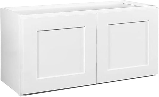 Design House Brookings Kitchen Bridge Wall Cabinet, 36", White | Wall Mount, Contemporary/Modern, Wood, Kitchen, 561670