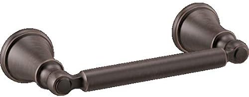 Delta Woodhurst (1-Pack) Toilet Paper Holder Venetian Bronze Tissue Roll Holder for Bathroom Organization and Storage Pivoting Toilet Tissue Holder Wall Bathroom Accessories 73250-RB
