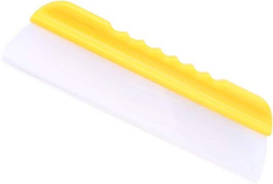 Forgrace 12 Inch Flexible Silicone Squeegee T-Bar Water Blade for Car or Home Glass Yellow Handle