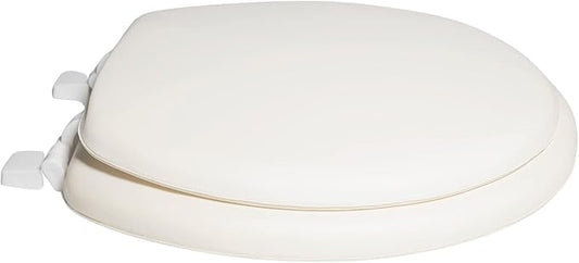 Centoco Toilet Seat Round Soft Cushioned Vinyl DSHPS20-106 HPS20-106 Bone